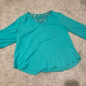 Turquoise blouse